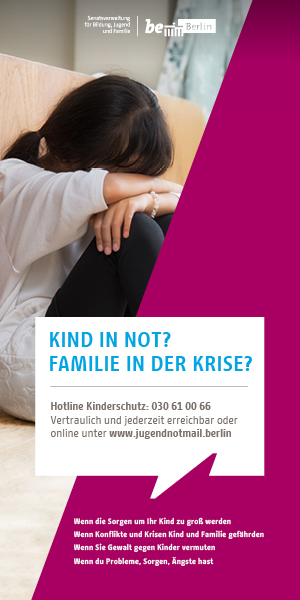 Banner Kind in Not? Familie in der Krise?